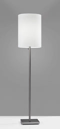 Lamps Lamps For Sale - 13" X 13" X 60.5" Brushed Steel Metal Floor Lamp HomeRoots