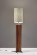 Lamps Lamps For Sale - 13" X 13" X 64.5" Walnut Wood Floor Lamp HomeRoots