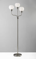 Lamps Lamps For Sale - 14-31" X 14-33" X 65.5" Black Metal 3-Arm Floor Lamp HomeRoots