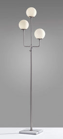 Lamps Lamps For Sale - 15" X 13" X 67" Brushed Steel Glass/Metal Floor Lamp HomeRoots