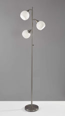 Lamps Lamps For Sale - 16" X 16" X 71" Brushed Steel Metal Tree Lamp HomeRoots