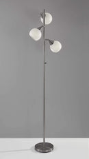 Lamps Lamps For Sale - 16" X 16" X 71" Brushed Steel Metal Tree Lamp HomeRoots