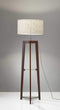 Lamps Lamps For Sale - 19" X 19" X 60" Walnut Rubber Wood Shelf Floor Lamp HomeRoots