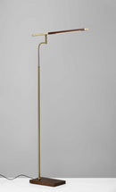 Lamps Lamps For Sale - 24" X 18-24" X 50.5-62.5" Walnut Wood LED Floor Lamp HomeRoots