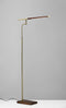 Lamps Lamps For Sale - 24" X 18-24" X 50.5-62.5" Walnut Wood LED Floor Lamp HomeRoots