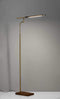 Lamps Lamps For Sale - 24" X 18-24" X 50.5-62.5" Walnut Wood LED Floor Lamp HomeRoots