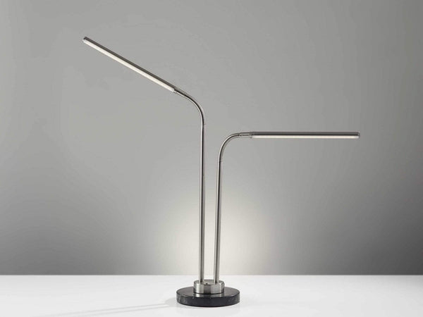 Lamps Lamps For Sale - 32" X 6.5" X 20-34" Brushed Steel Metal LED Desk Lamp HomeRoots