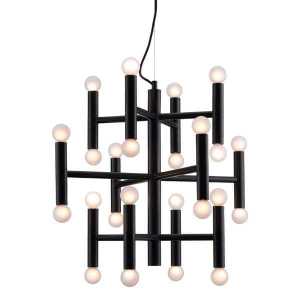 Lamps Living Room Lamps - 23" X 23.6" X 23.6" Black Ceiling Lamp HomeRoots