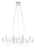 Lamps Living Room Lamps - 42.5" x 42.5" x 11" White, Metal, Ceiling Lamp HomeRoots