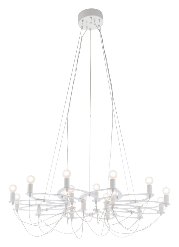 Lamps Living Room Lamps - 42.5" x 42.5" x 11" White, Metal, Ceiling Lamp HomeRoots