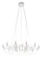 Lamps Living Room Lamps - 42.5" x 42.5" x 11" White, Metal, Ceiling Lamp HomeRoots