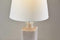 Lamps Modern Table Lamps - 10" X 10" X 16.5" Light Purple Glass Table Lamp HomeRoots