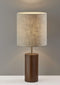 Lamps Modern Table Lamps - 13" X 13" X 30.5" Walnut Wood Table Lamp HomeRoots