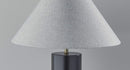 Lamps Modern Table Lamps - 18" X 18" X 25.5" Black Wood Table Lamp HomeRoots