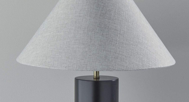 Lamps Modern Table Lamps - 18" X 18" X 25.5" Black Wood Table Lamp HomeRoots