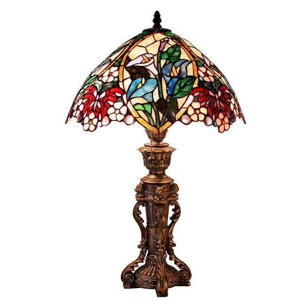 Lamps Modern Table Lamps - Tiffany Style Flower Design Table Lamp HomeRoots