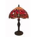 Lamps Modern Table Lamps - Tiffany Style Red Dragonfly Table Lamp HomeRoots