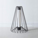 Lamps Retro Lamp - 48" x 67" x 48" Smoke Steel Floor Lamp HomeRoots