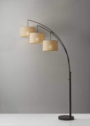 Lamps Room Lamp - 44" X 43" X 74" Bronze Metal Arc Lamp HomeRoots