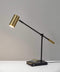 Lamps Room Lamp - 5" X 22.5" X 12.25-22.25" Black Metal LED Desk Lamp HomeRoots