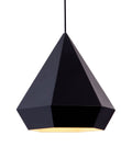 Lamps Rustic Lamps - 13.8" x 13.8" x 13" Black, Painted Metal, Steel, Ceiling Lamp HomeRoots
