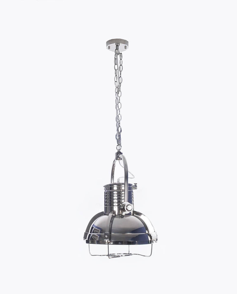 Lamps Rustic Lamps - 15" x 15" x 66" Large Steel - Pendant Lamp HomeRoots