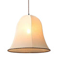 Lamps Rustic Lamps - 23.6" x 23.6" x 20.5" Beige, Linen, Metal, Ceiling Lamp HomeRoots