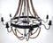 Lamps Rustic Lamps - 35.5" x 35.5" x 47" 8 Bulbs, Large, Rope - Pendant Lamp HomeRoots