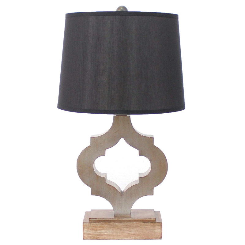 Lamps Rustic Table Lamps - 12" x 14" x 25.25" Black, Traditional Wooden, Linen Shade - Table Lamp HomeRoots