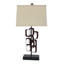 Lamps Rustic Table Lamps - 13" x 15" x 31" Bronze, Traditional - Table Lamp HomeRoots