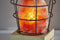 Lamps Rustic Table Lamps - 7" X 7" X 8" Black Metal Himalayan Salt Table Lamp HomeRoots