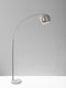 Lamps Smart Lamp - 12.5" X 42" X 78" Brushed steel Metal Arc Lamp HomeRoots