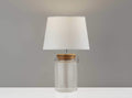 Lamps Table Lamps - 10" X 10" X 16" Clear Jar Table Lamp HomeRoots