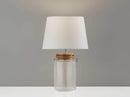 Lamps Table Lamps - 10" X 10" X 16" Clear Jar Table Lamp HomeRoots