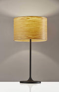 Lamps Table Lamps - 11.75" X 11.75" X 22.5" Black Metal Table Lamp HomeRoots