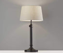 Lamps Table Lamps - 13.75" X 13.75" X 24.5-32.5" Black Metal 2 Pc. Table Lamp Bonus Pack HomeRoots