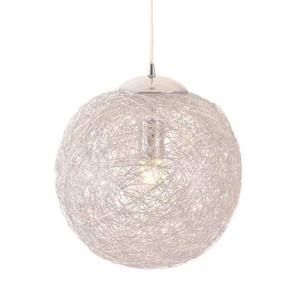 Lamps Table Lamps For Living Room - 11.8" X 11.8" X 11.8" Aluminum Chrome Ceiling Lamp HomeRoots