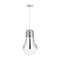 Lamps Table Lamps For Living Room - 11" X 11" X 19.3" Glass Chrome Ceiling Lamp HomeRoots