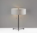 Lamps Table Lamps For Living Room - 15" X 15" X 22.25" Black Metal Table Lamp HomeRoots