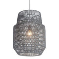 Lamps Table Lamps For Living Room - 17.7" X 17.7" X 23.6" Synthetic Woven Metal Daydream Ceiling Lamp HomeRoots