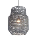 Lamps Table Lamps For Living Room - 17.7" X 17.7" X 23.6" Synthetic Woven Metal Daydream Ceiling Lamp HomeRoots