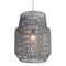 Lamps Table Lamps For Living Room - 17.7" X 17.7" X 23.6" Synthetic Woven Metal Daydream Ceiling Lamp HomeRoots