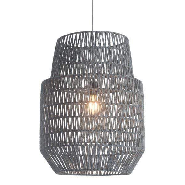 Lamps Table Lamps For Living Room - 17.7" X 17.7" X 23.6" Synthetic Woven Metal Daydream Ceiling Lamp HomeRoots