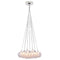 Lamps Table Lamps For Living Room - 17.7" X 17.7" X 39.4" Clear Glass Chrome Ceiling Lamp HomeRoots