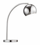 Lamps Table Lamps For Living Room - 17" x 7.9" x 22" Chrome, Table Lamp HomeRoots