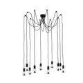 Lamps Table Lamps For Living Room - 21.7" X 21.7" X 59" Black Phenolic Painted Metal Ceiling Lamp HomeRoots