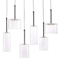 Lamps Table Lamps For Living Room - 21.7" X 5.5" X 13" Glass Chrome Ceiling Lamp HomeRoots