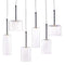 Lamps Table Lamps For Living Room - 21.7" X 5.5" X 13" Glass Chrome Ceiling Lamp HomeRoots