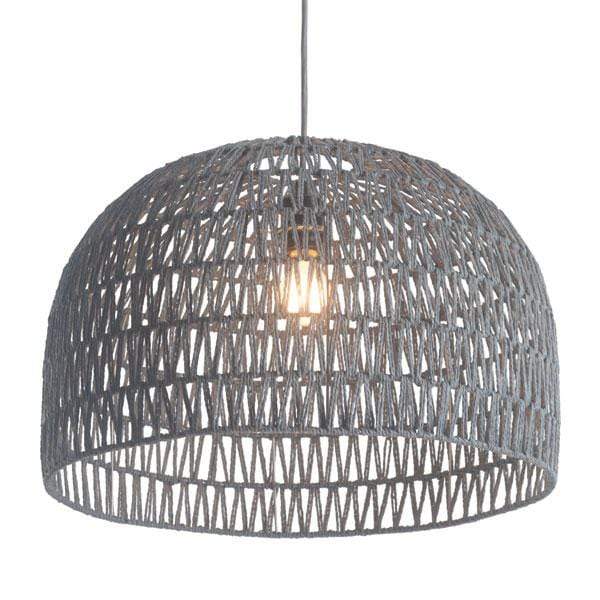 Lamps Table Lamps For Living Room - 21" X 21" X 13.8" Synthetic Woven Metal Ceiling Lamp HomeRoots