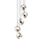 Lamps Table Lamps For Living Room - 23.6" X 23.6" X 68" Chrome Shower Ceiling Lamp HomeRoots